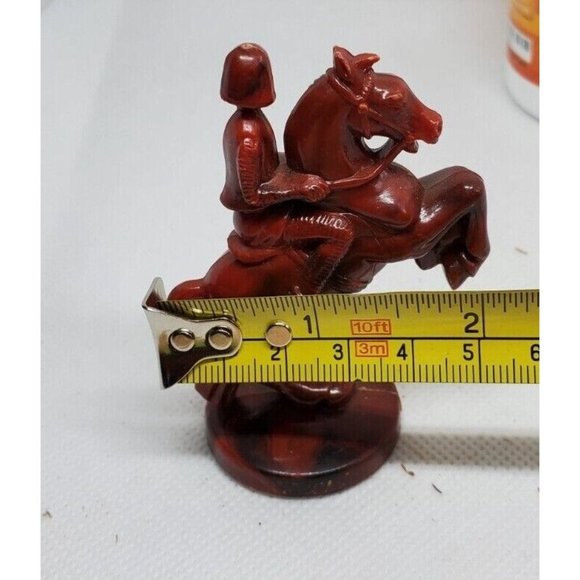Vintage Roxy Replacement Chess Piece Red Medieval Renaissance Knight - Picture 10 of 12